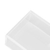 Rectangular Floral Centerpiece Clear Acrylic Flower Vase for Dining Table