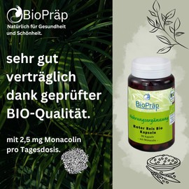 BioPräp Red Rice Organic Capsules 90 Cellulose Capsules