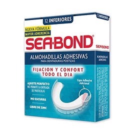 Sea-Bond Almohadillas Adhesivas para Denturas Postizas Inferiores 12 Piezas