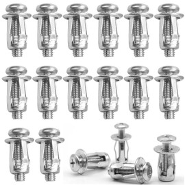 Pack of 60 M4 M5 M6 Cavity Metal Anchors, Jack Nuts Petal Nuts, Cavity Dowel Metal Set, Expansion Screw Petal Nuts, Cavity Dowel Thin Wall, for Thin Walls, Hollow Doors, Iron Sheet