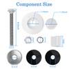 IWIWE 67-209-911-SS Pool Diving Board Bolts Mounting Kit Replacement for