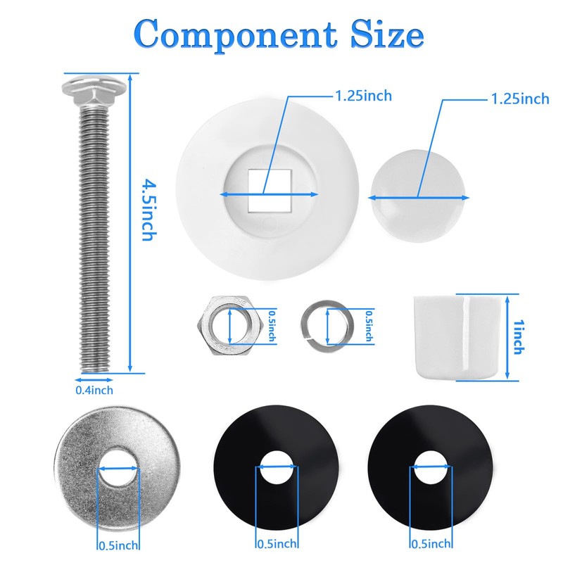 IWIWE 67-209-911-SS Pool Diving Board Bolts Mounting Kit Replacement for