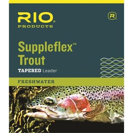 RIO Products Leaders Suppleflex Trout 9' 4X Leaders, Clear