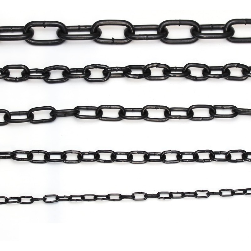 Strong JBP Jet Black Plated Heavy Duty Steel Chain 5MM