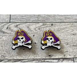 Unbranded Set of 2 East Carolina Charms compatible with Crocs.