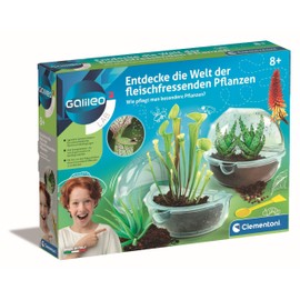 Clementoni Galileo Lab Discover the World of Carnivorous Plants - Experiment Box with Seeds & Greenhouses, for Children from 8 Years - 59346