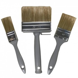 Glaze Brush Set (3 Pieces Flat Brush) Wood Protection Varnish 30 mm / 50 mm + 100 mm Surface Brush