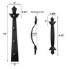 JFOGO Garage Door Strong Magnetic Decorative Hardware Set,4 Faux Garage