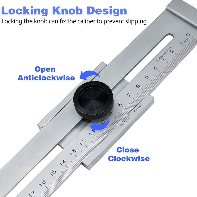 Precision Marking Gauge 200 mm, Marking Tool Metal, Marking Gauge