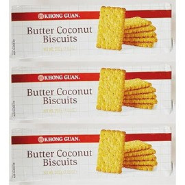 Butter Coconut Biscuits, 7.05 oz, 200g,3 Packs