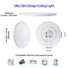 ocioc 18inch Flush Mount Ceiling Light Fixture with Remote Control,