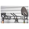 HandiWall 24" Locking 3-Hook Double Hook Slatwall Tool Storage Bar