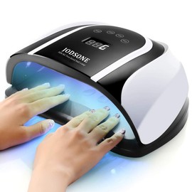JODSONE 120W UV LED Nail Lamp for Two Hand, Led Nail Light for Gel Nails with 54 Pcs Light Bead, Gel Nail Lamp Quick Curing Nail Gel Polish, Nail Dryer Suitable Salon and Home Use,Black