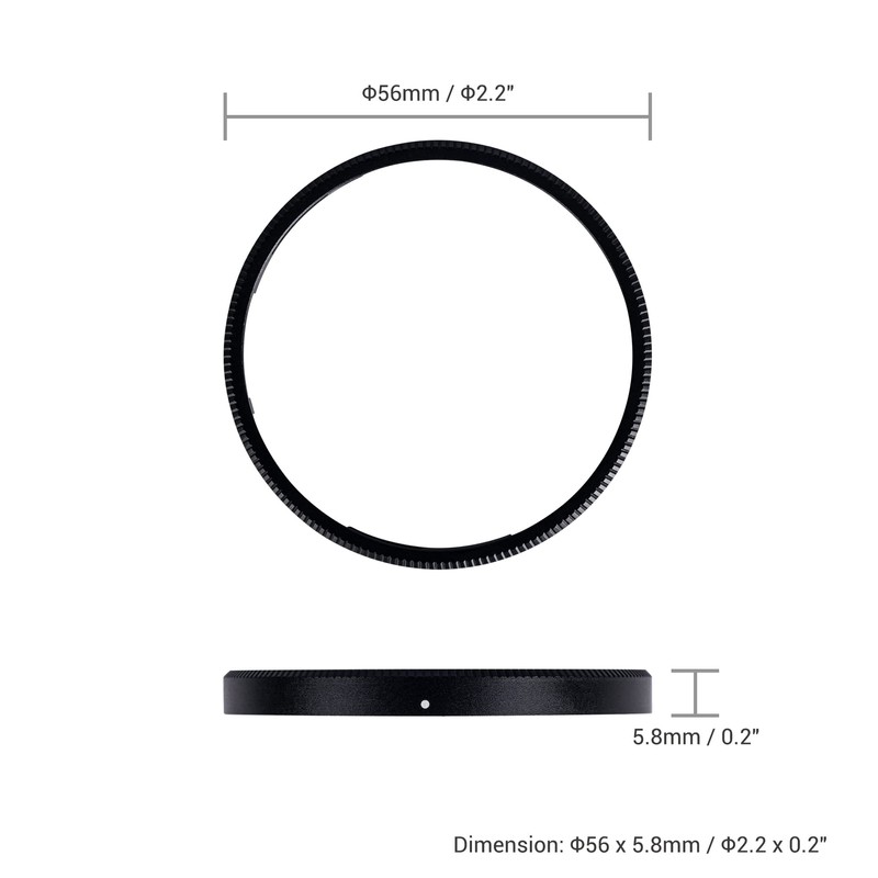 JJC Metal Accent Ring Cap Lens Decoration Ring Protector for