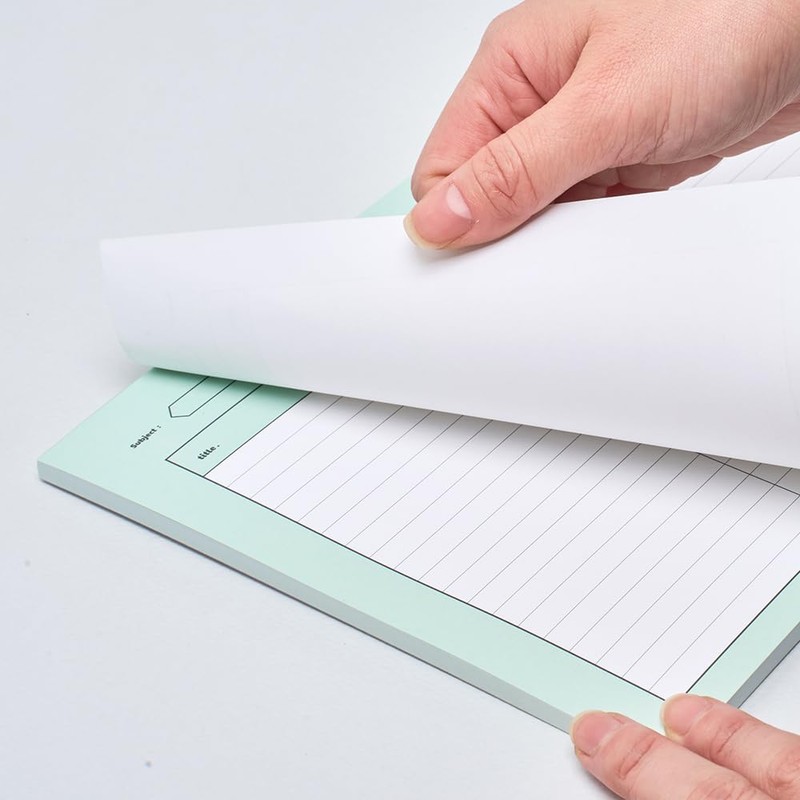MUNID Subject Horizontal NotePads, 50 Sheets, 10.1 inches x 7.5