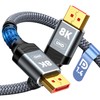 Capshi 8K DisplayPort 1.4 Cable, VESA Certified 6.6FT DP Cord