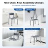 XIAOSHUNER Bathroom Shower Chair for Inside Shower with Arms and