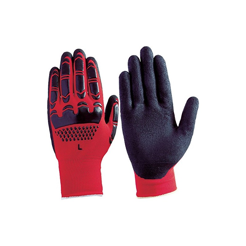 Fuji Glove BD-503 Invincible Knuckle LL 7051 Nitrile Rubber Back