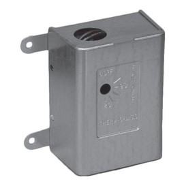 White Rodgers 775-1 Flush Mount Attic Fan Control with Thermal Limiter, Close on Rise, 60-120 F