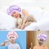 NICECONE 2 Pcs Kids Unicorn Silk Satin Bonnet, Adjustable Elastic