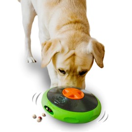 SmellyUFO - Rompecabezas interactivo duradero para dispensar golosinas, juguete de enriquecimiento para perros, juego de comida estimulante mental, alimentador lento, juguete tambaleante, desde cachorros pequeños hasta perros grandes