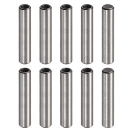 sourcing map M5 Internal Thread Dowel Pin 10pcs 8x40mm Chamfering Flat Carbon Steel Cylindrical Pin Bed Bookshelf Metal Devices Industrial Pins