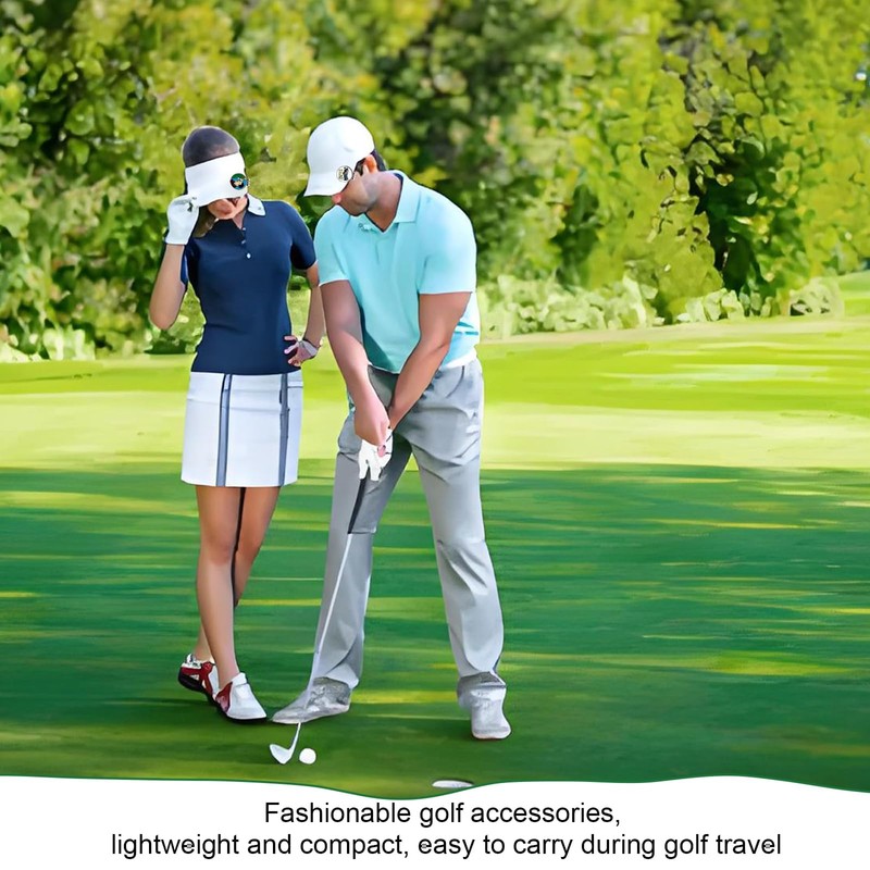 iuiiaii 4 Pcs Golf Markers for Putting Green set, Golf