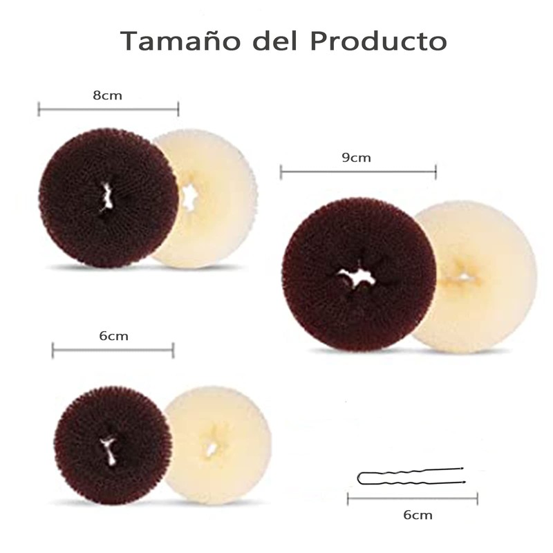Herramientas para Peinar el Cabello,Kit de 17 Piezas Accesorios para