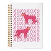 VNWEK Hot Pink Preppy Spiral Notebook Journal,Preppy Trendy Lined Hardcover