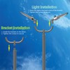 2 Pack Bullhorn Bracket for 4 Parking Lot Light in