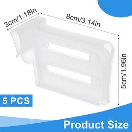 XPEX Pack of 5 Fridge Organisers, Fridge Organiser, Fridge Organiser, Drawer Drawers, Adjustable Storage Shelf, Fridge Partition Layer Organiser, Extendable