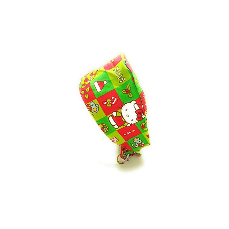 Scrub Hat Cartoon Characters Christmas Fabric Cap Do-Rag