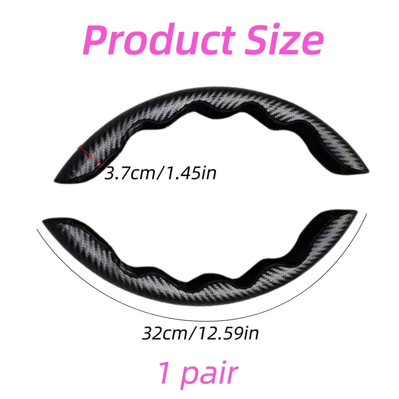 1 Pair Car Steering Wheel Covers, Non-Slip Car Steering Wheel