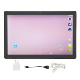 10 Inch Tablet 8 Core CPU 4GB 256GB 7000mah Battery For Android 11 2.4G 5G WIFI IPS Screen Portable Tablet 100‑240V Gold EU Plug