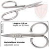 3 Swords Germany - Stainless Steel INOX Curved Nail Scissors