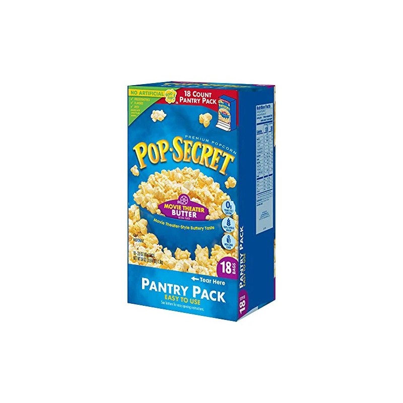 Pop Secret Movie Theater Butter Popcorn 36 Bags Microwave Snack