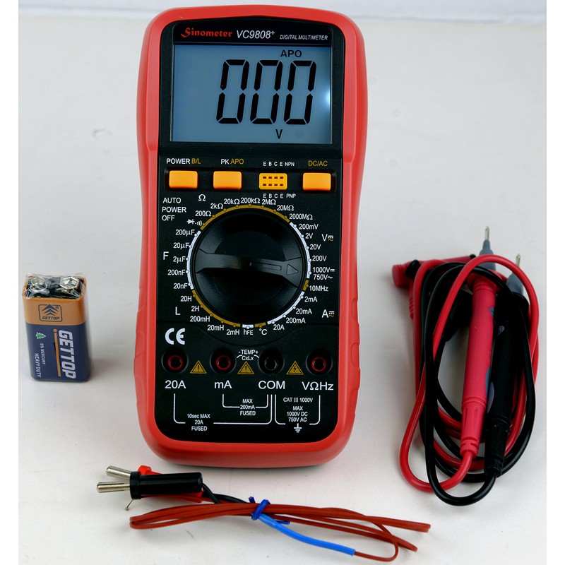Sinometer VC9808 30-Range Digital Multimeter & LCR Meter, A Professional