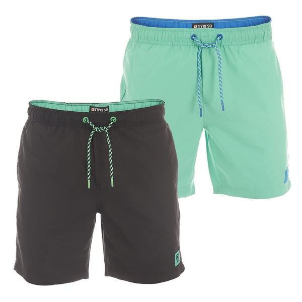 riverso RIVDavid Men's Long Swimming Trunks Set of 2 Regular