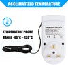 Digital Thermostat Temperature Controller, Socket Outlet 230V LCD Screen Temperature