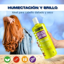 Shampoo Hierbas Reparador Para Cabello Dañado Nefertiti 1lt                                                                                           