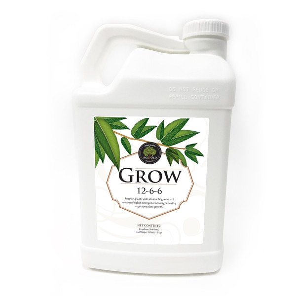 Age Old Grow Natural Based Liquid Fertilizer, 2.5-Gallon