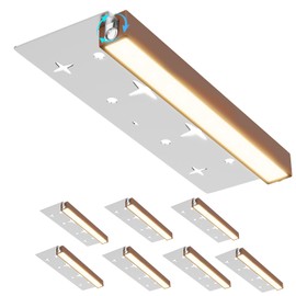 Sunmerit 7 Inch Retaining Wall Lights Hardscape Lighting IP67 Waterproof, LED Outdoor Step Lights Low Voltage 12V, 2700K Warm White, Landscape Lights for Outdoor Stone Walls Patio Deck Stair Fence