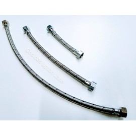 AK 1/2" FEMALE x 1/2" FEMALE FLEXIBLE TAP CONNECTOR LENGTH (150MM / 300MM / 500MM) (LENGTH=150MM)