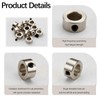 Pack of 12 Circlips 8 mm Steel Adjustment Rings with