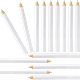 ANCIRS 14 Pcs Sewing Pencils for Fabric, White Fabric Tailor Marker, Washable Fabric Marking Pencils, Fabric Chalk Pencils for Sewing, Crafts