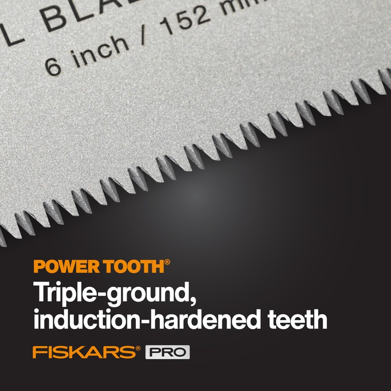 Fiskars PowerTooth Folding Detail Pull Saw (6 in.)