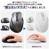 Elecom M-XGS30DBSKWH EX-G Wireless Mouse, 2.4 GHz, Silent, Small, 5