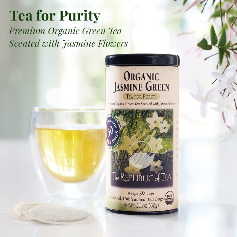 The Republic of Tea - Organic Jasmine Green Tea, 50