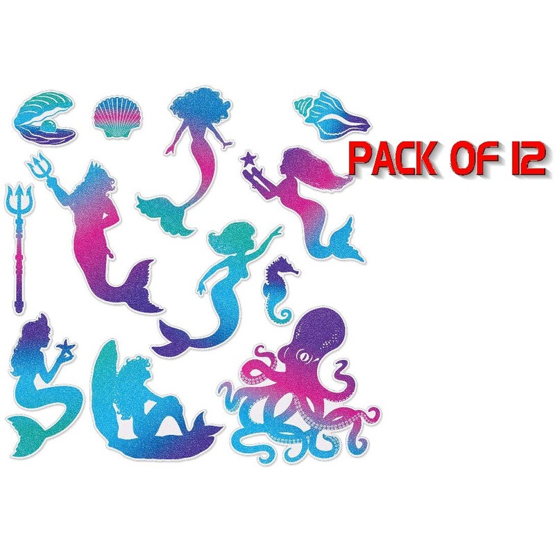 Mermaid Cutouts (12 Pieces)
