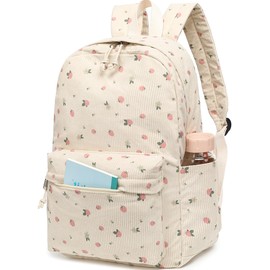 School Backpack for Teens Large Corduroy Bookbag Lightweight Girls Boys Casual High School College 17 inch Laptop Travel Bag